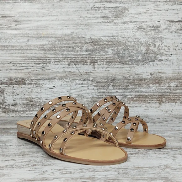 🟦NIB Dolce Vita Pinta Cafe Studded Strappy Slide Sandal - Picture 11 of 16